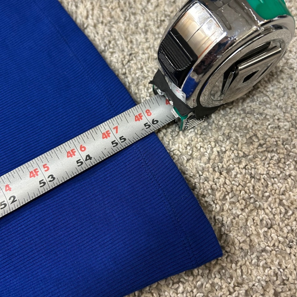 Sleeveless Ribbed Maxi Dress - Royal Blue - Picture 3 of 8